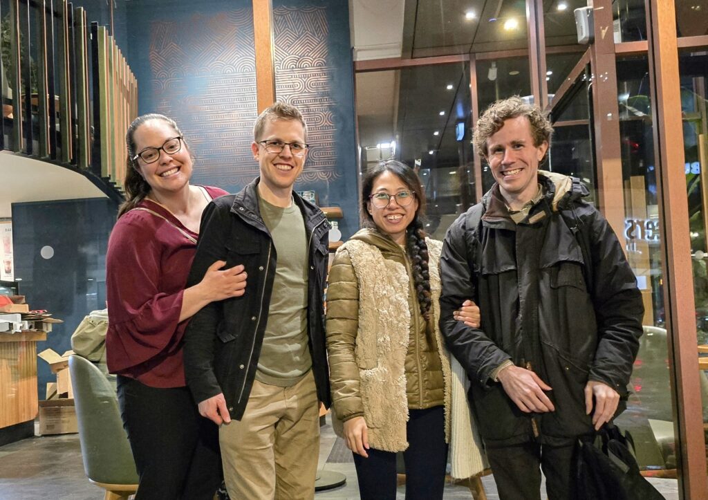 Four co-founders of the Startup Employee Association of New Zealand—Dean Watson, Adam Walmsley, Sierra Truong and Natalie Walmsley